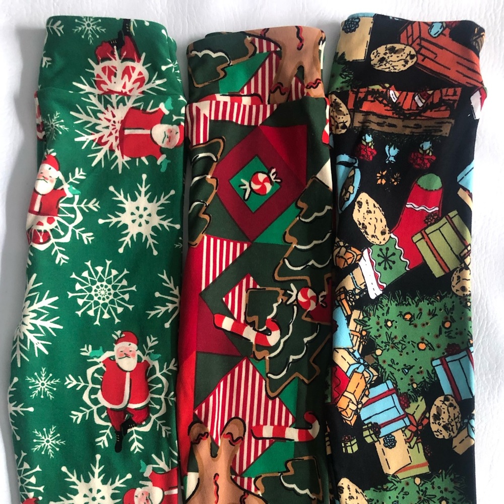 NEW!! Kids Holiday Leggings, Set of 3!